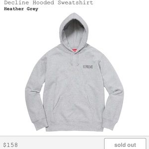 Supreme Decline Hoodie Heather Gay